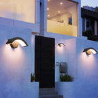 LED wall light with motion sensor - weatherproof body induction light, energy-saving, ideal for outdoor use and security |