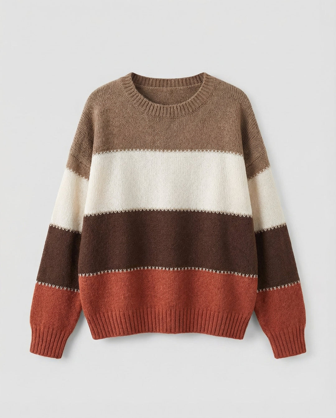 Loose stripe sweater women comfortable