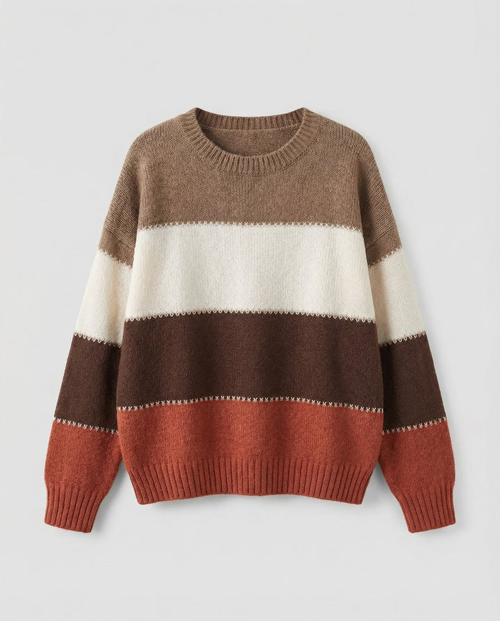 Loose stripe sweater women comfortable