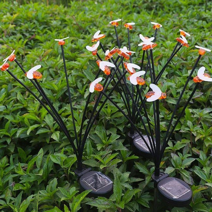 Decorative multicolor LED bee string lights outdoor waterproof garden decor
