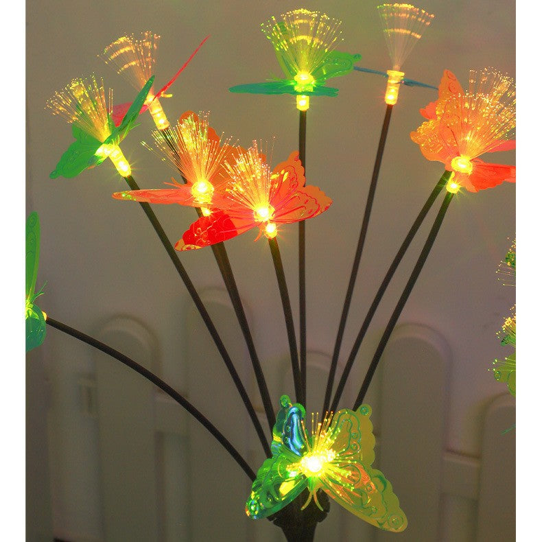 Decorative LED Fiber Optic Flower Stakes Bouquet
