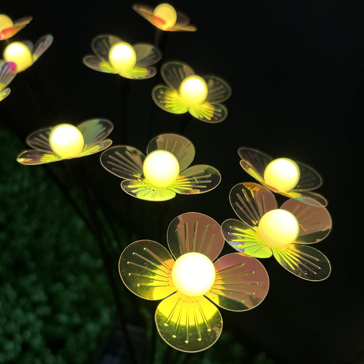 Decorative LED Fiber Optic Flower Stakes Bouquet