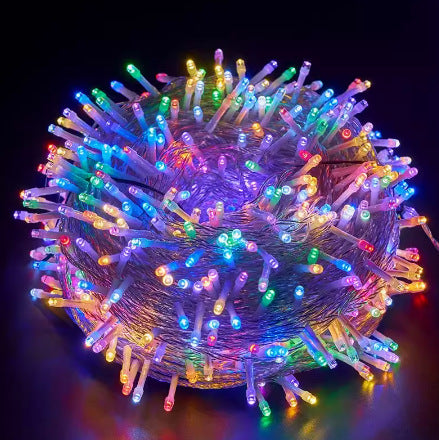 Decorative Outdoor LED Star And Globe String Lights Weather-Resistant Versatile Hanging Garland