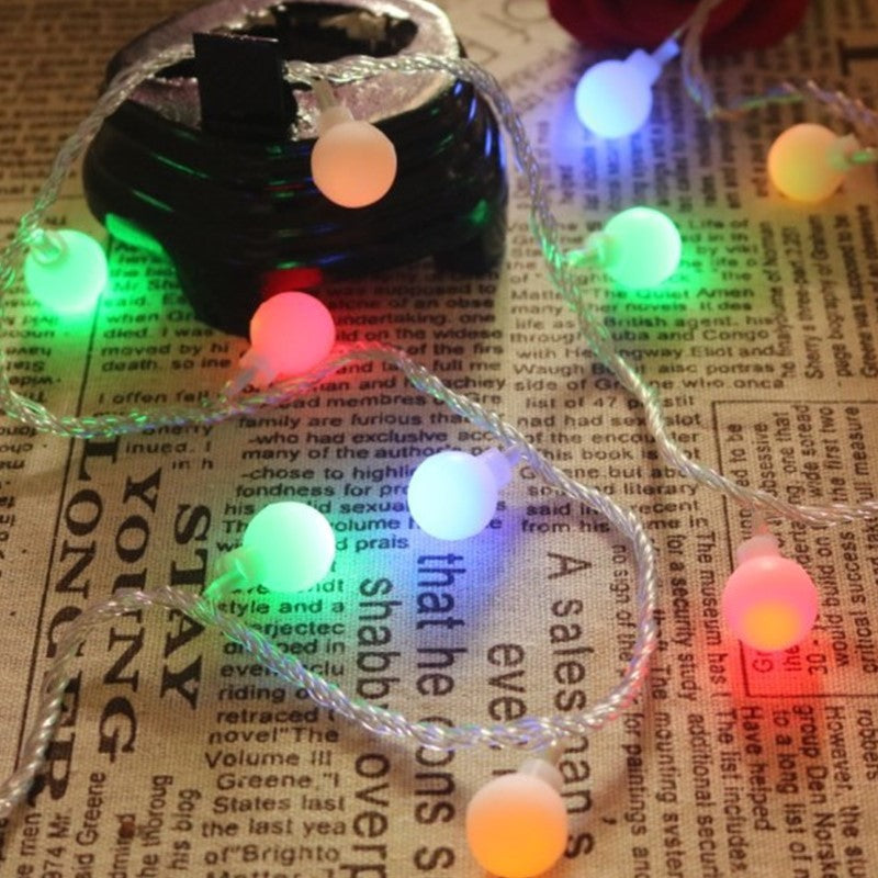 Globe LED String Lights With Waterproof Copper Wire And Textured Clear Bulbs