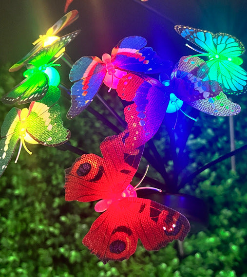 Decorative LED Fiber Optic Flower Stakes Bouquet