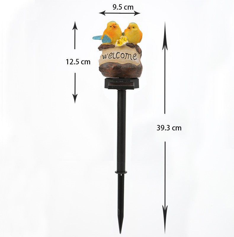 Realistic Solar Bird Garden Stake With Motion Sensor And Weatherproof Design