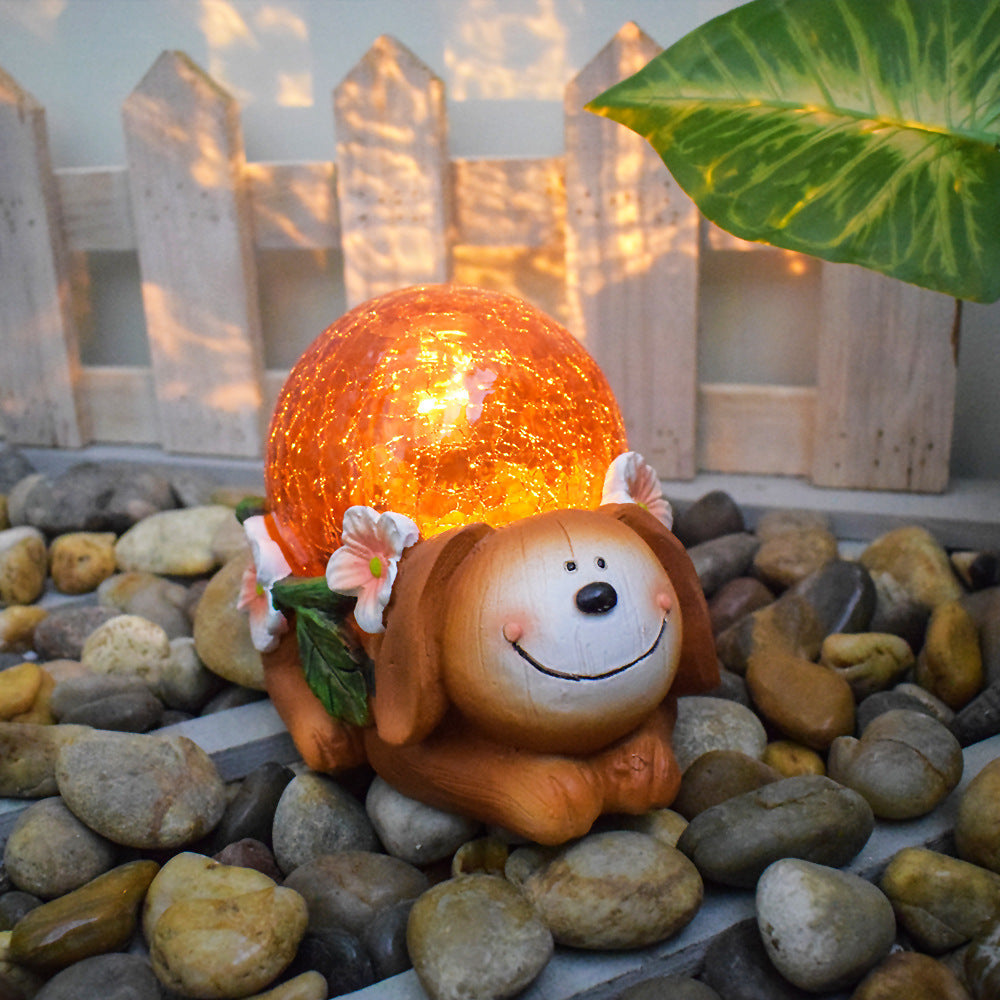 Solar Powered Succulent Turtle Garden Planter Night Light Ornament