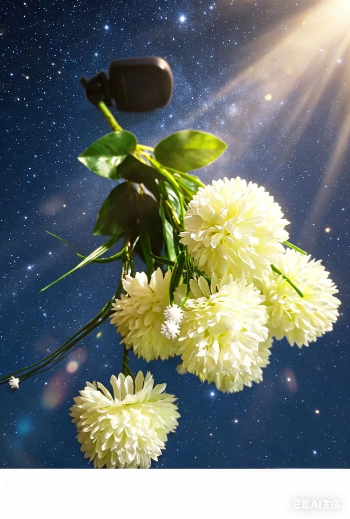 Solar-Powered Realistic Camellia Floral Garden Stake Lights With Adjustable LED Heads And Stainless Steel Spike
