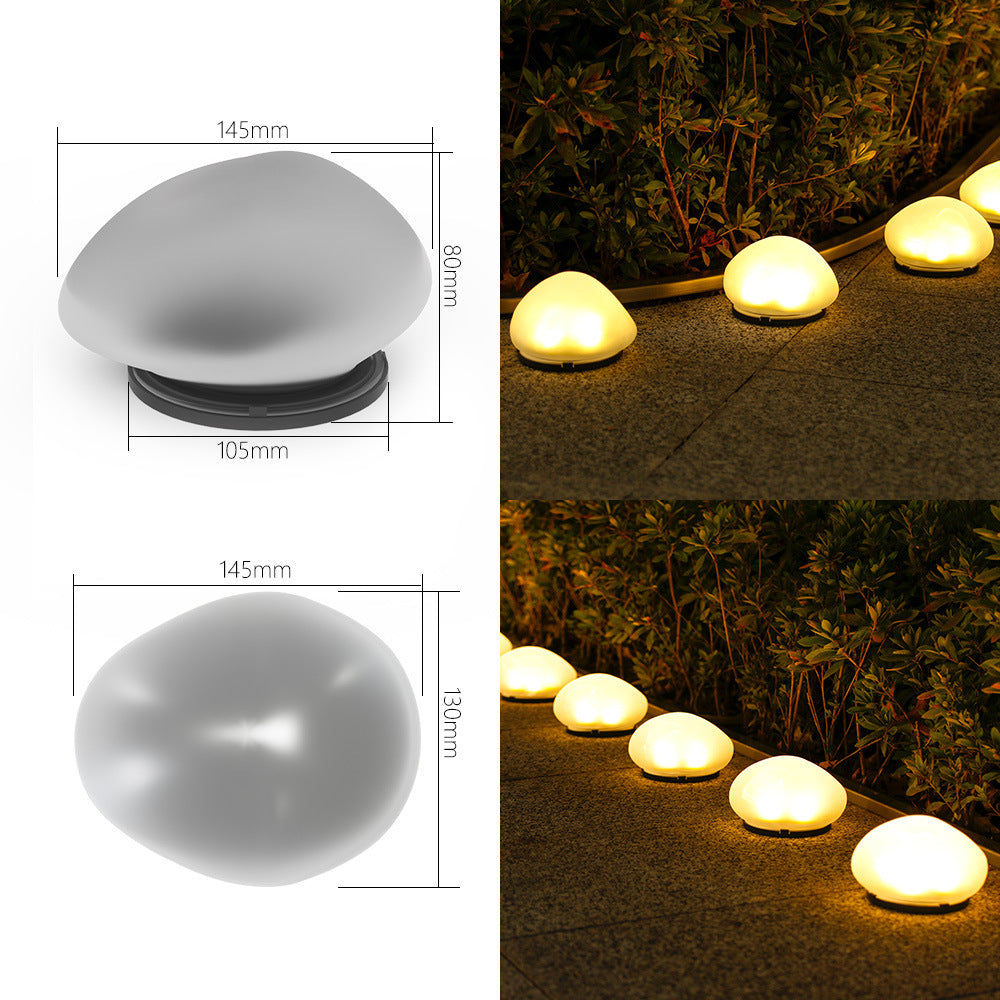Rechargeable LED Pebble Pathway Lights Waterproof Garden Accent