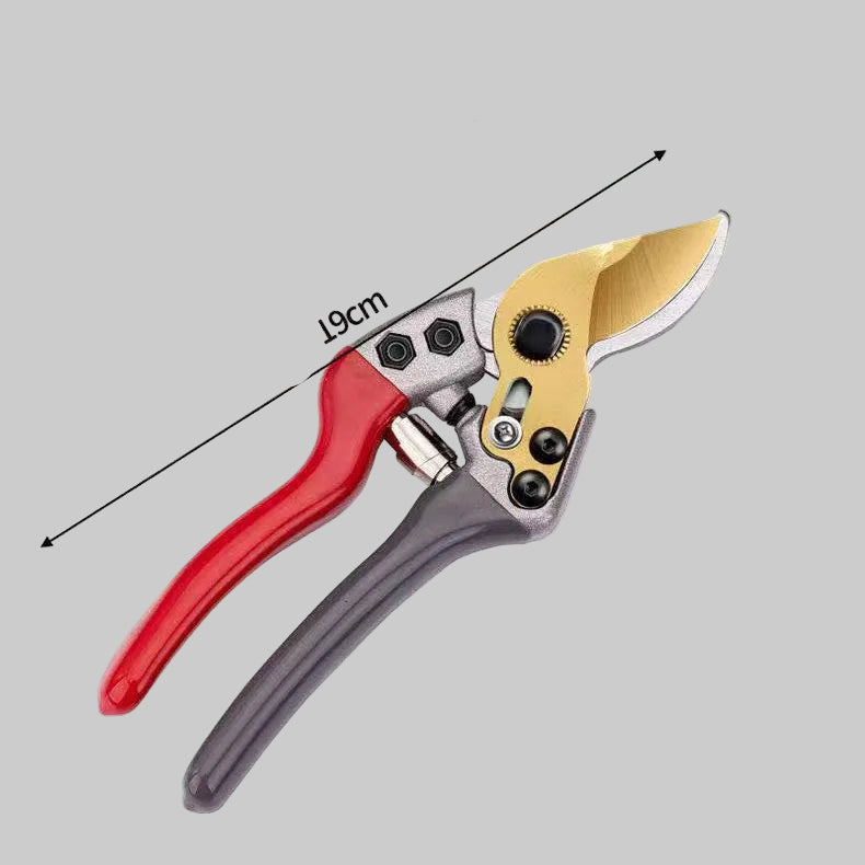 Ergonomic curved bypass pruning shears with non-slip foam grips House Growers