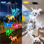 LED Solar Butterfly Wind Chime Garden Hanging Light Happy Growers