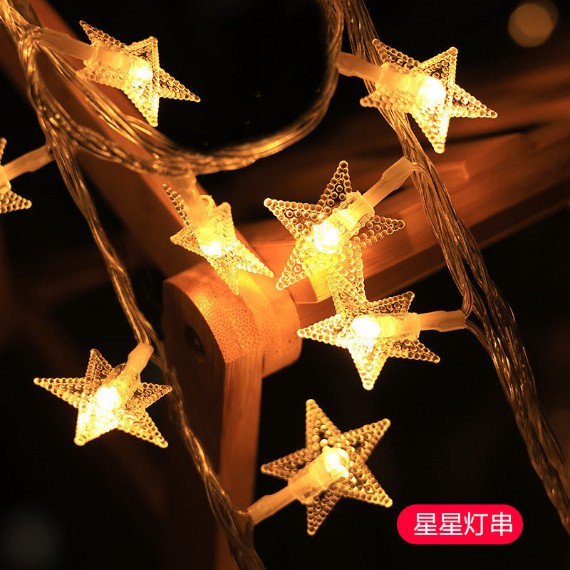 Decorative Snowflake LED String Lights Battery Powered Indoor Outdoor Fairy