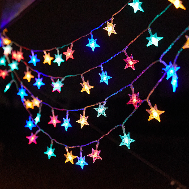 Decorative Snowflake LED String Lights Battery Powered Indoor Outdoor Fairy