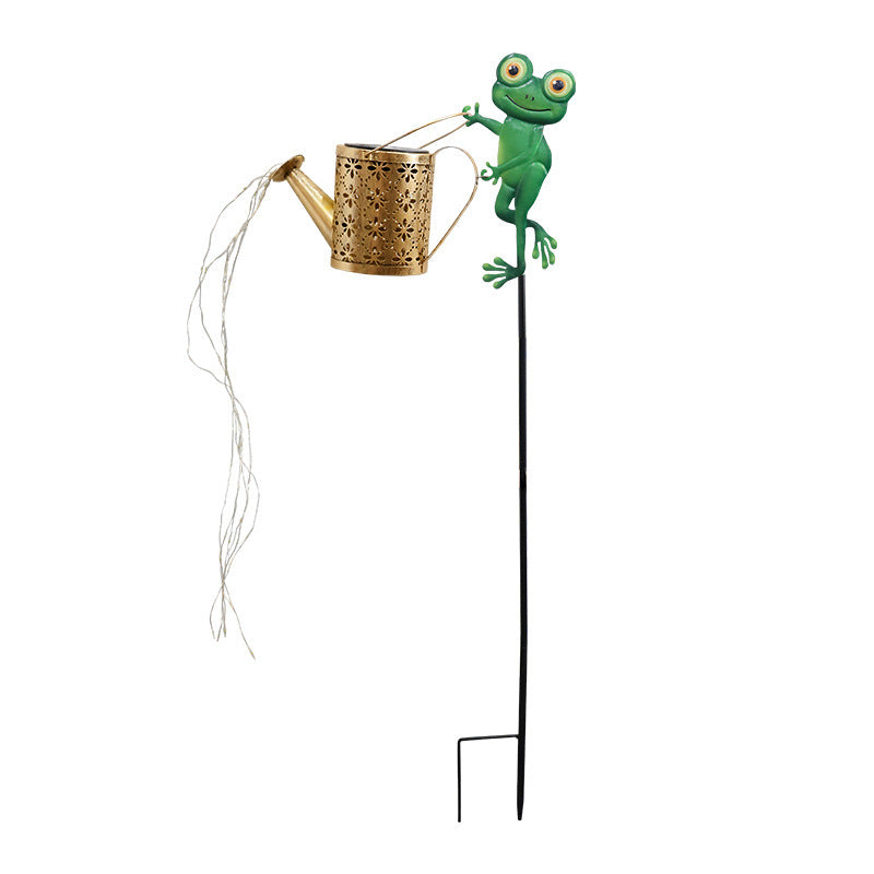 Decorative Hummingbird Solar Garden Stake With Hanging Lantern