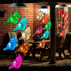 LED Solar Butterfly Wind Chime Garden Hanging Light Happy Growers