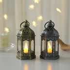Moroccan Style Hexagonal Metal LED Lantern