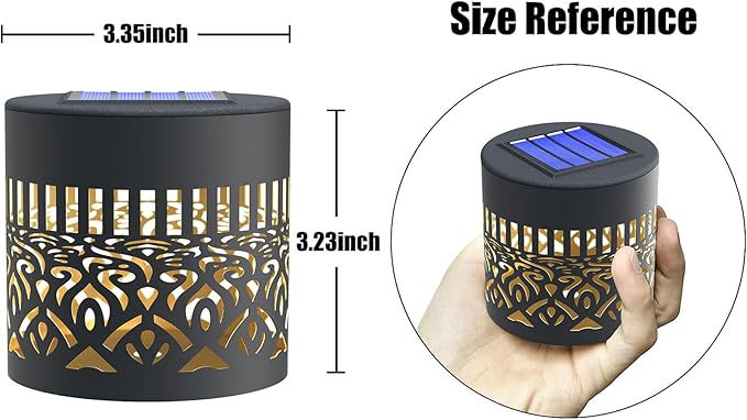 Decorative Solar Wall Light With Mandala Projection Pattern