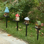 Whimsical Solar-Powered LED Fairy House Garden Stake