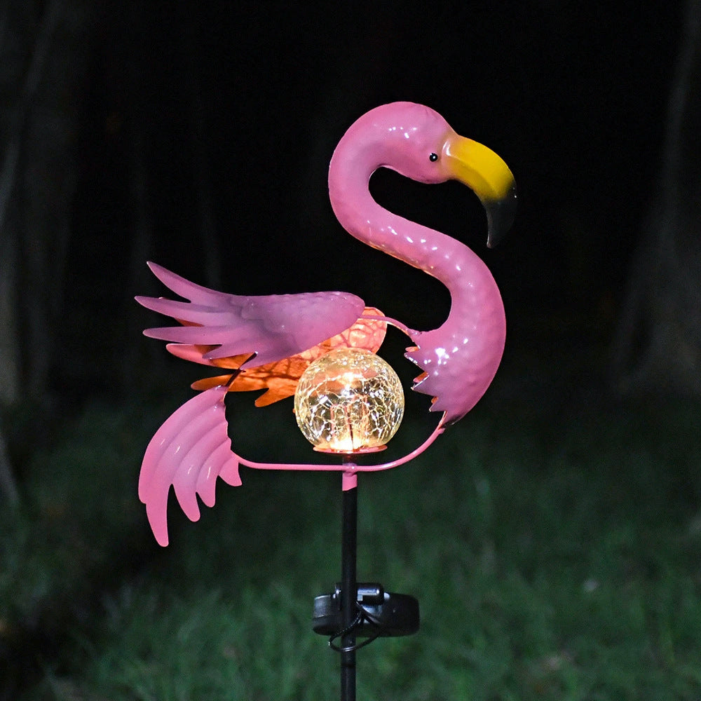 Decorative Metal Peacock Garden Stake Sculpture With Integrated LED Fairy Lights And Weatherproof Outdoor Stake