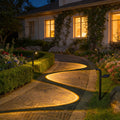 Solar Pathway Stake Lights With Ring Projection LED And High-Efficiency Solar Panel