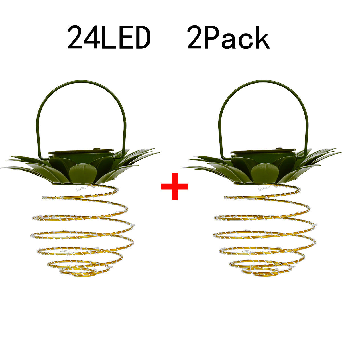 Spiral Hanging Solar LED Lantern With Lotus Canopy And Carrying Handle