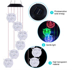 LED Solar Butterfly Wind Chime Garden Hanging Light Happy Growers