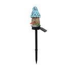 Whimsical Solar-Powered LED Fairy House Garden Stake