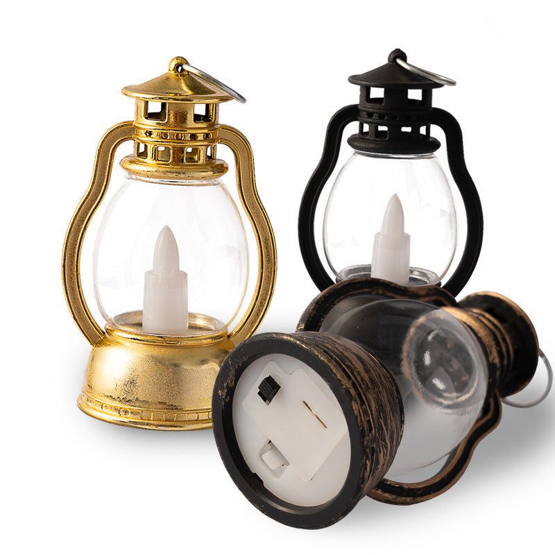 Decorative LED Vintage-Style Mini Lantern Tealight Candle Holder