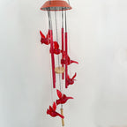 LED Solar Butterfly Wind Chime Garden Hanging Light Happy Growers