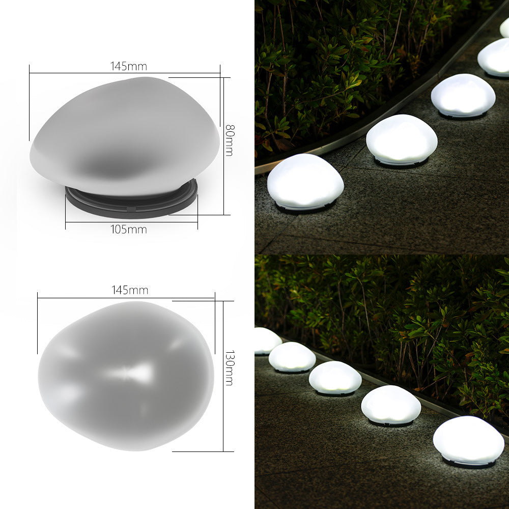 Rechargeable LED Pebble Pathway Lights Waterproof Garden Accent