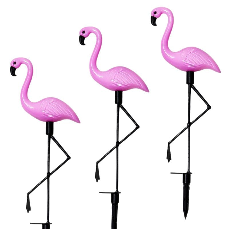 Articulated Flamingo Lawn Stake LED Accent Light With Adjustable Arm Happy Growers