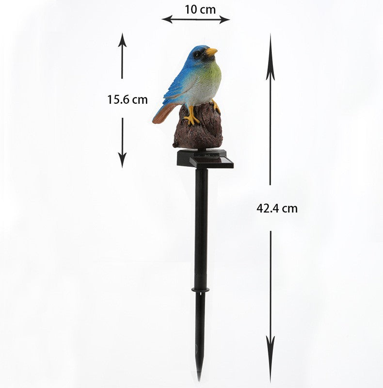 Realistic Solar Bird Garden Stake With Motion Sensor And Weatherproof Design