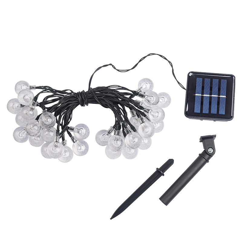 Multi-Color LED Glitter Globe String Lights Outdoor Waterproof Decorative Strand