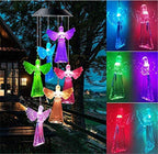 LED Solar Butterfly Wind Chime Garden Hanging Light Happy Growers