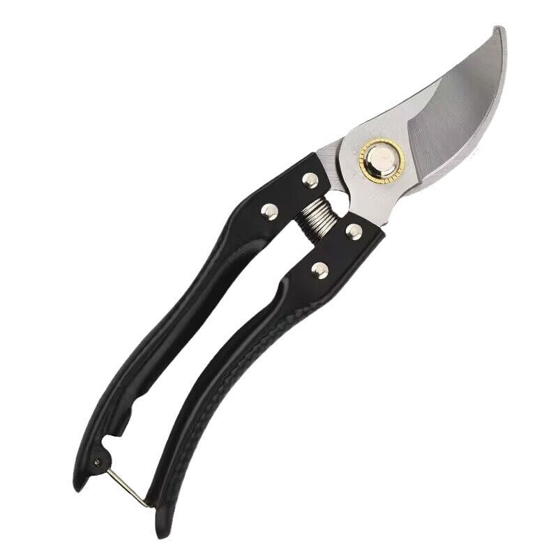 Ergonomic curved bypass pruning shears with non-slip foam grips House Growers