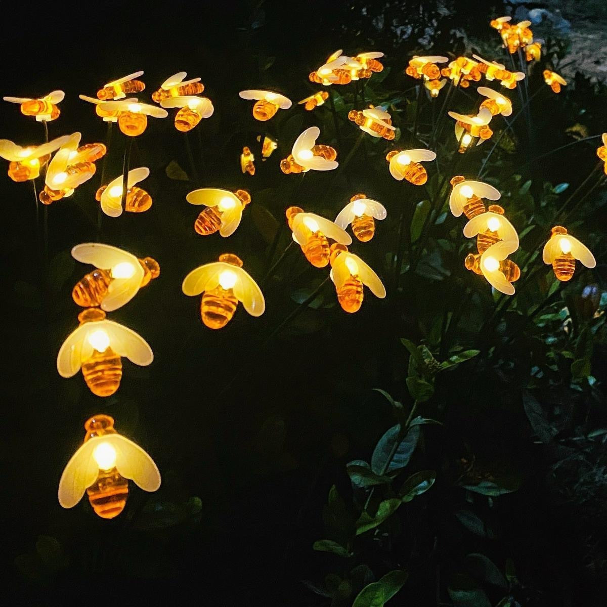 Decorative LED Fiber Optic Flower Stakes Bouquet