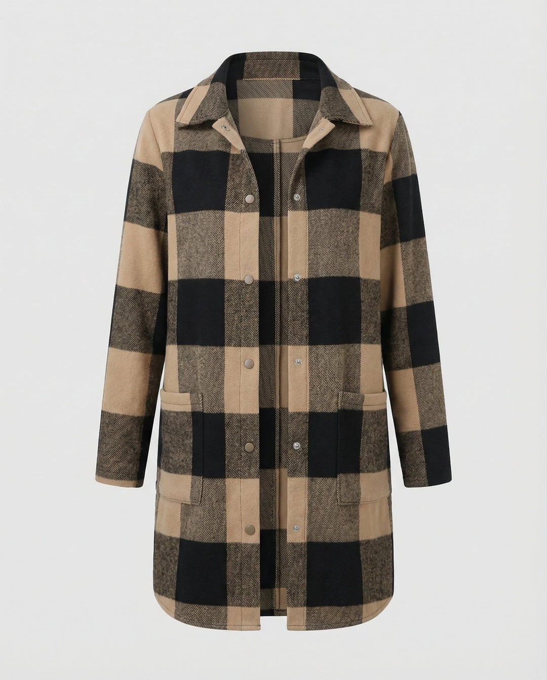 Casual Women's Check Long Blouse