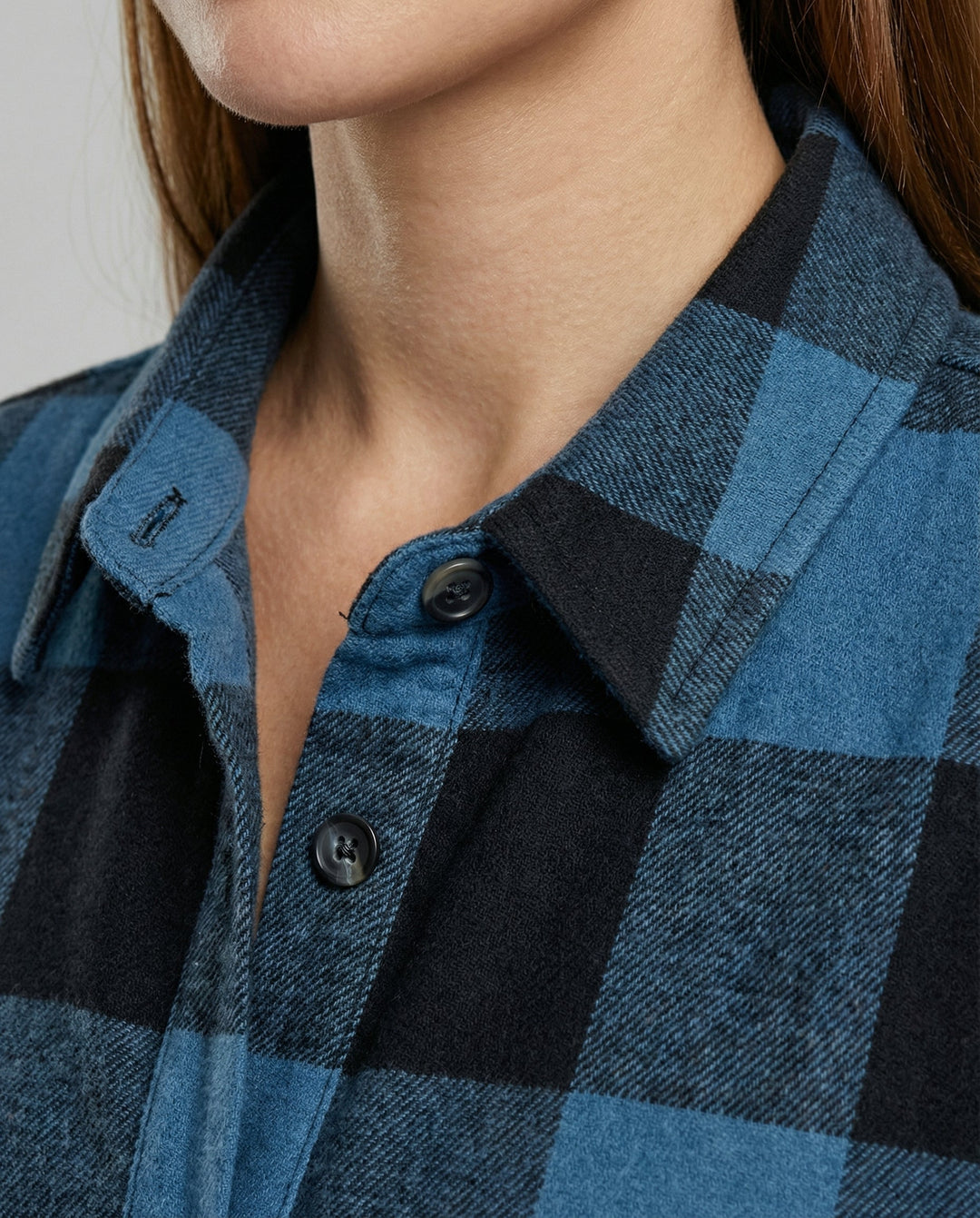 Casual Women's Check Long Blouse
