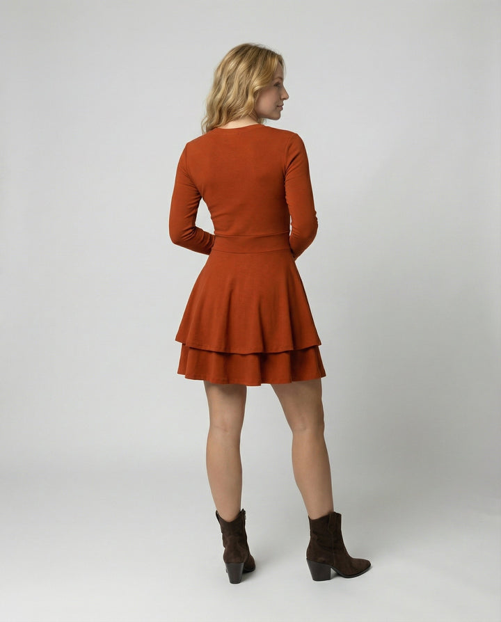 Women’s Wrap Dress Ruffles