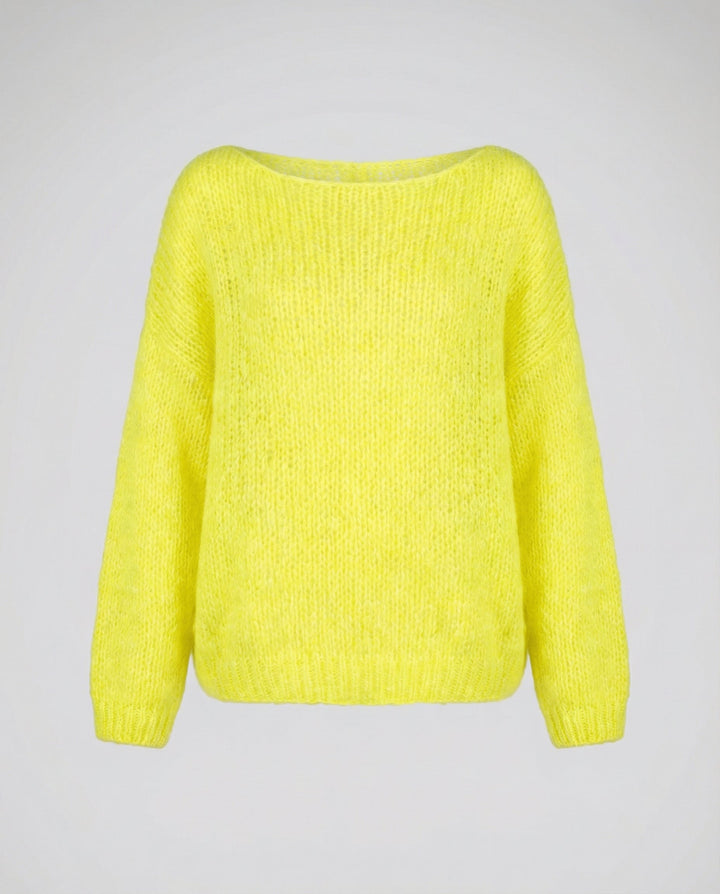 Oversized Pullover U Boat Neck