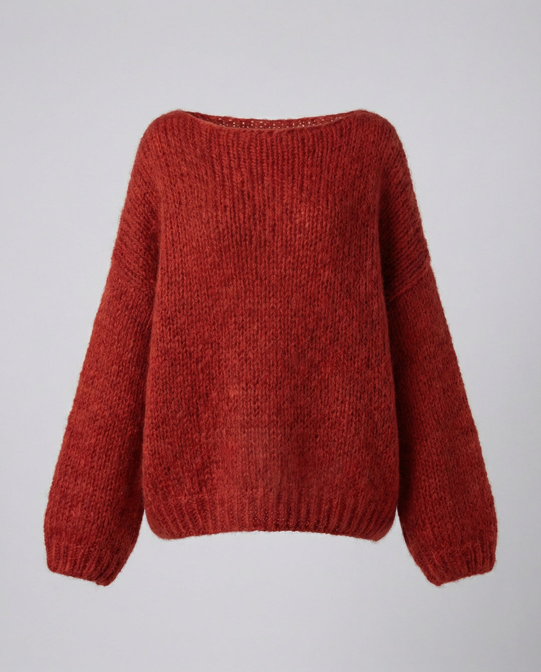 Oversized Pullover U Boat Neck