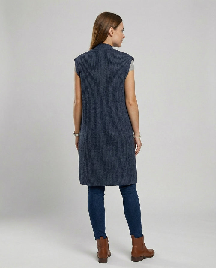 Oversized Women's Knitted Vest