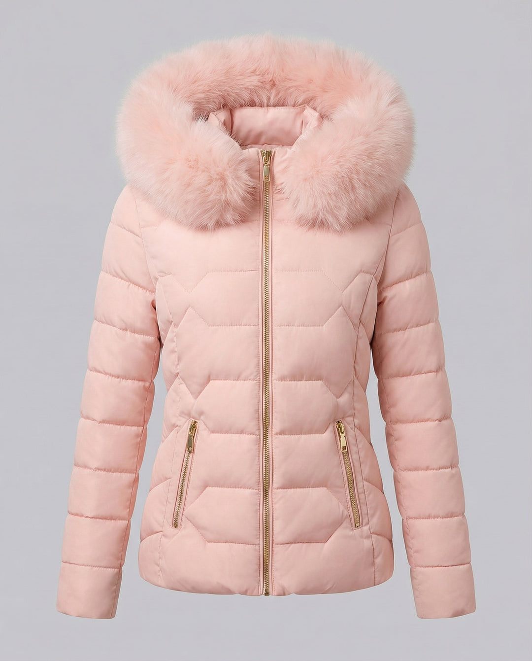 Women's Winter Jacket Faux Fur