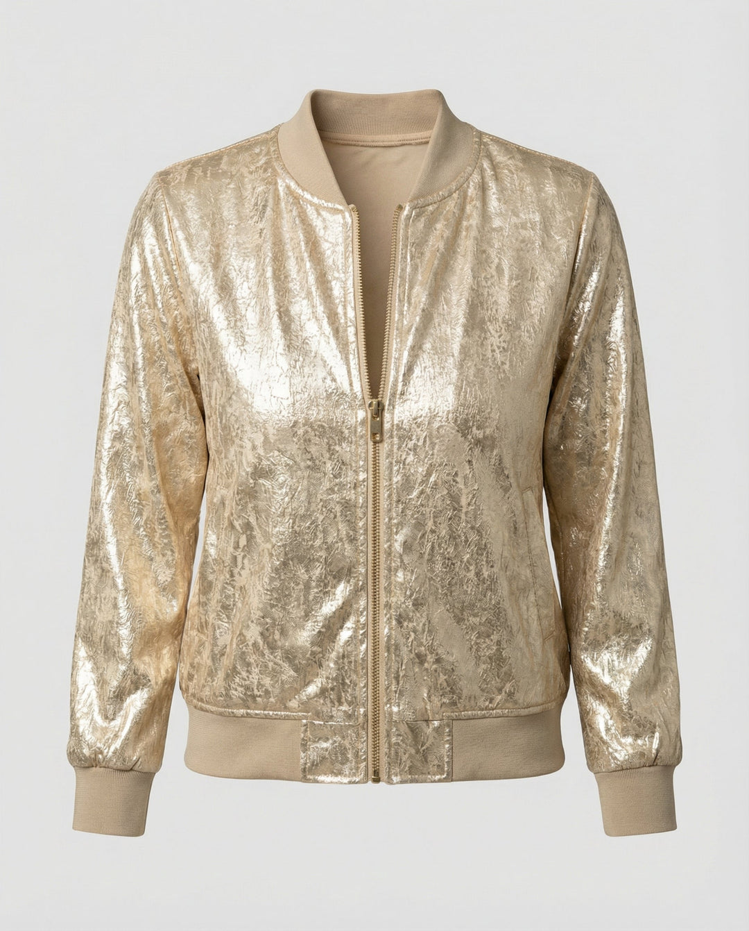 Shiny Bomber Jacket Women