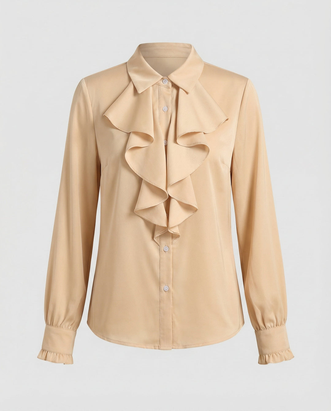 Ladies Blouse Ruffles Elegance