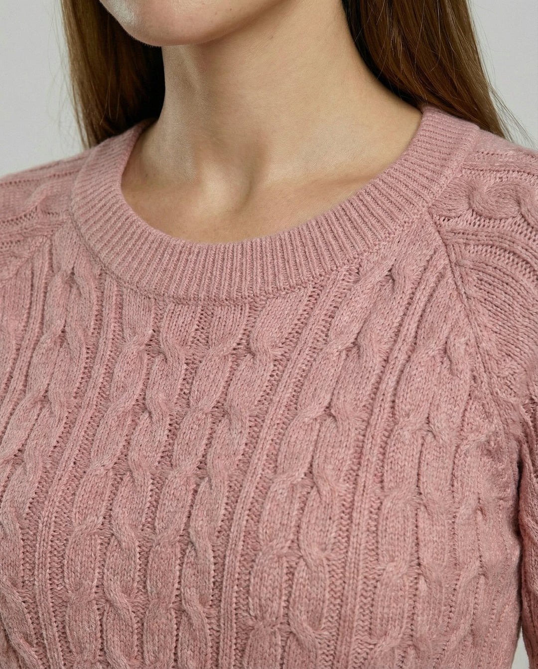 Knit Dress Braided Design Women