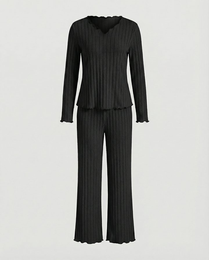 Women's Pajama Set Ruffles