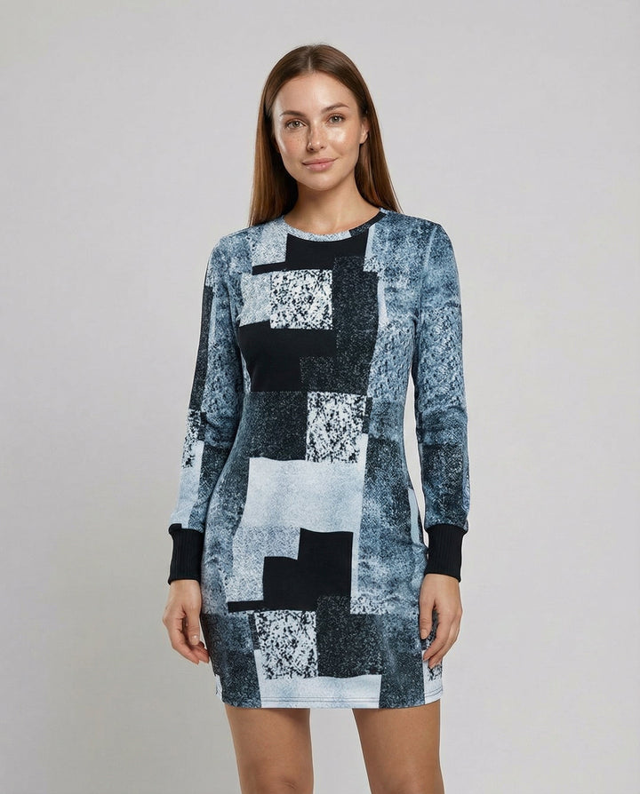 Women's Knit Dress Geometric