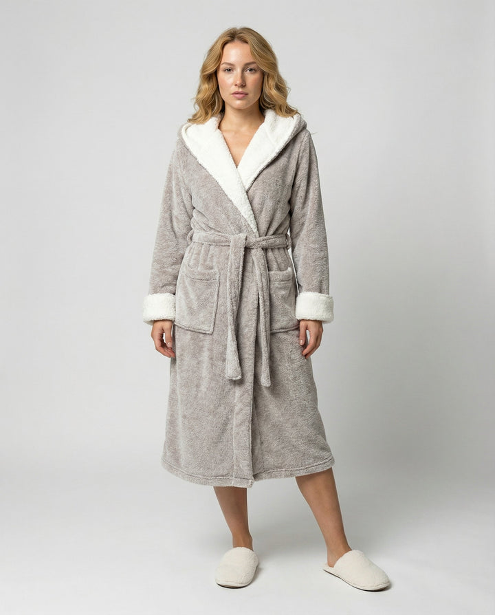 Cozy Fleece Bathrobe Women