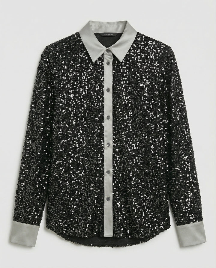 Shimmering women's sequin blouse